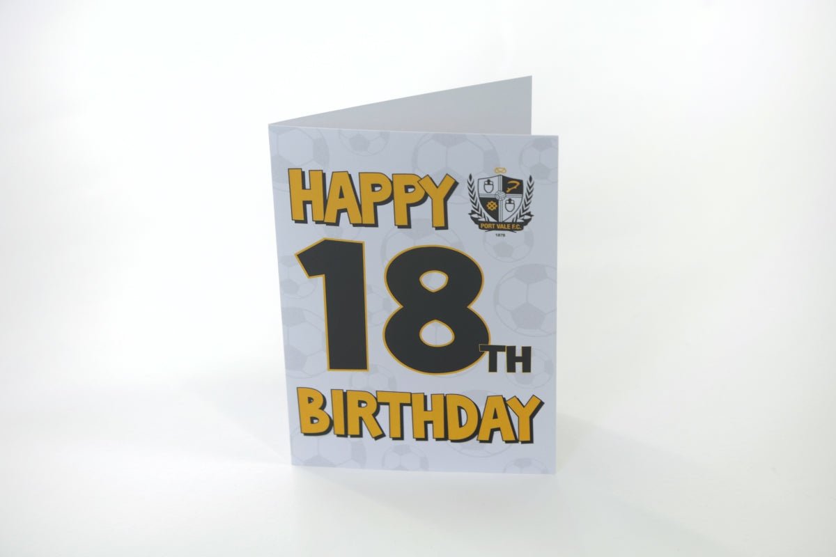 18 Greeting Card - Port Vale Store