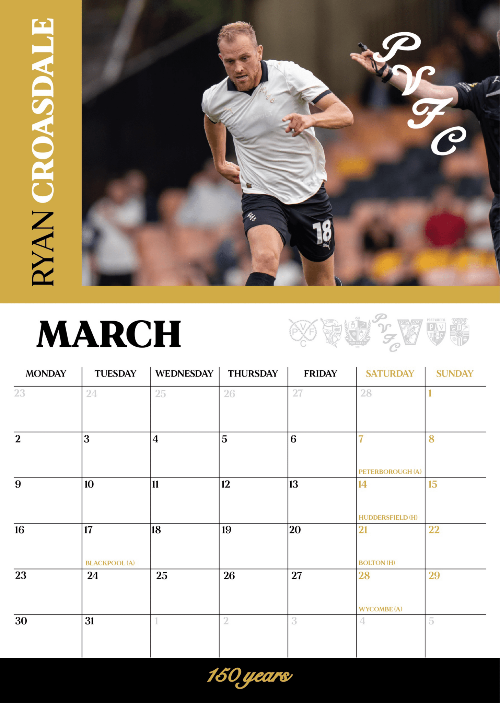 2026 Calendar - Port Vale Store