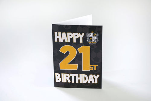 21 Greeting Card - Port Vale Store