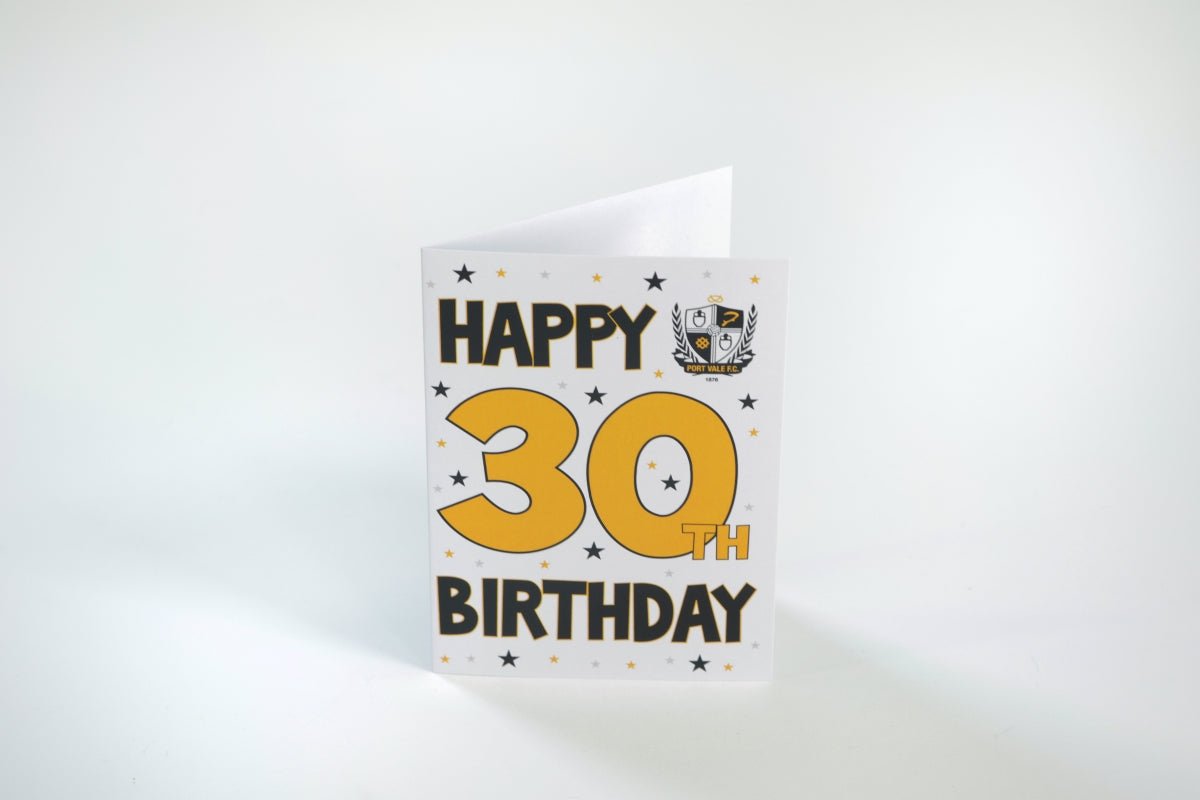 30 Greeting Card - Port Vale Store