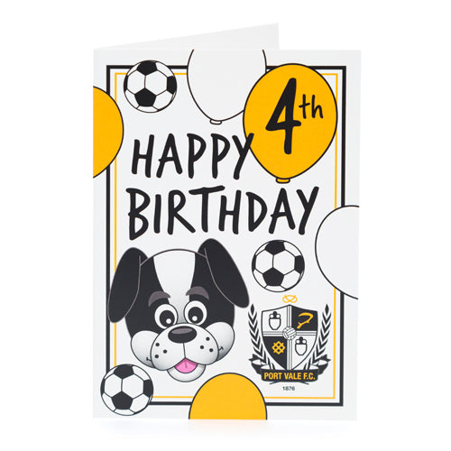 4th Birthday Card
