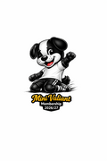 Cartoon dog character with 'Mini Valiant Membership 2026/27' text on a white background
