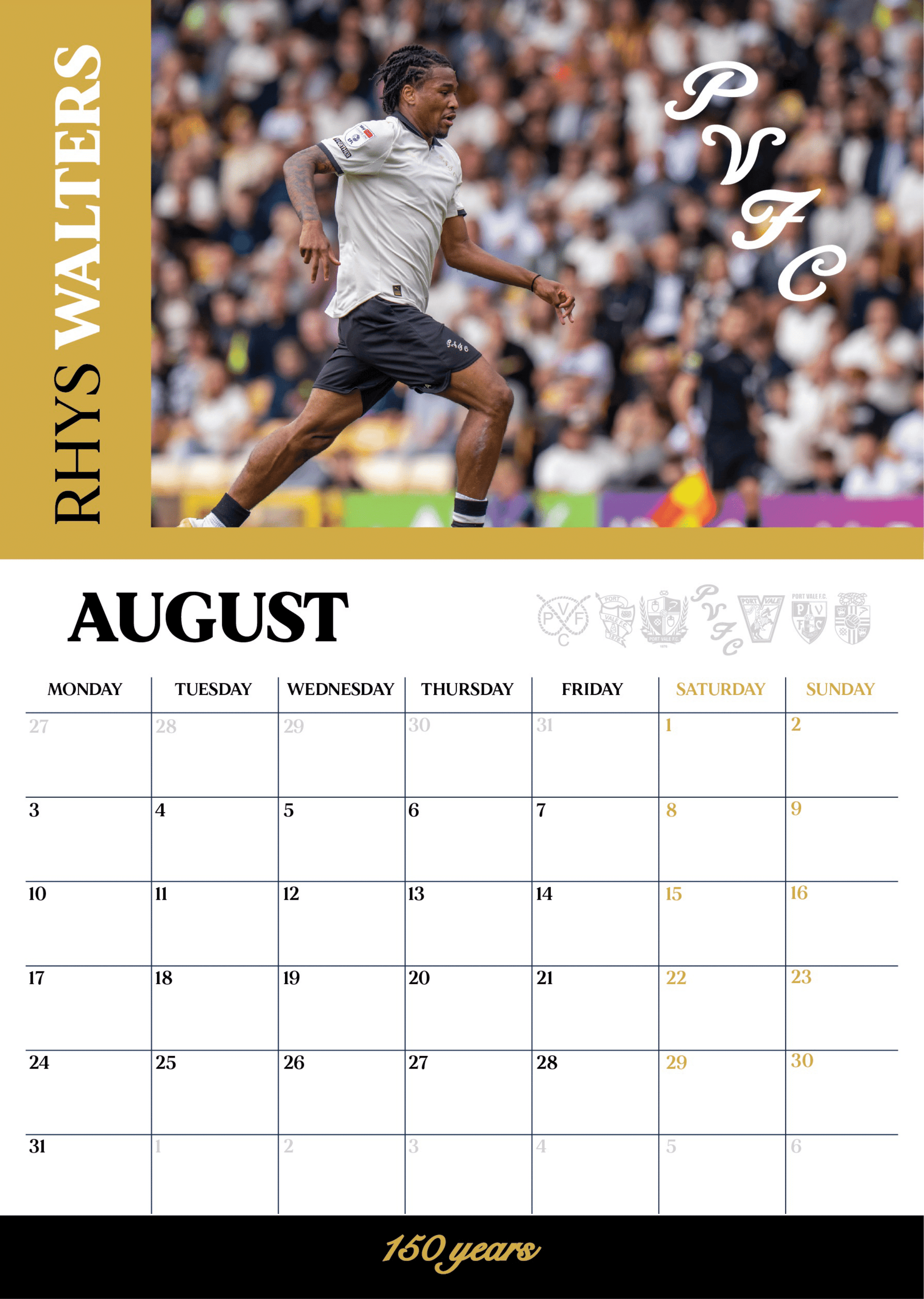 2026 Calendar - Port Vale Store