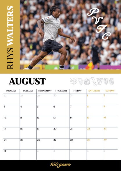 2026 Calendar - Port Vale Store