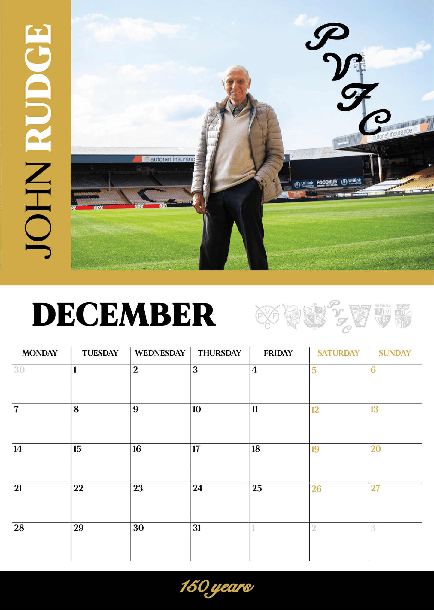 2026 Calendar - Port Vale Store
