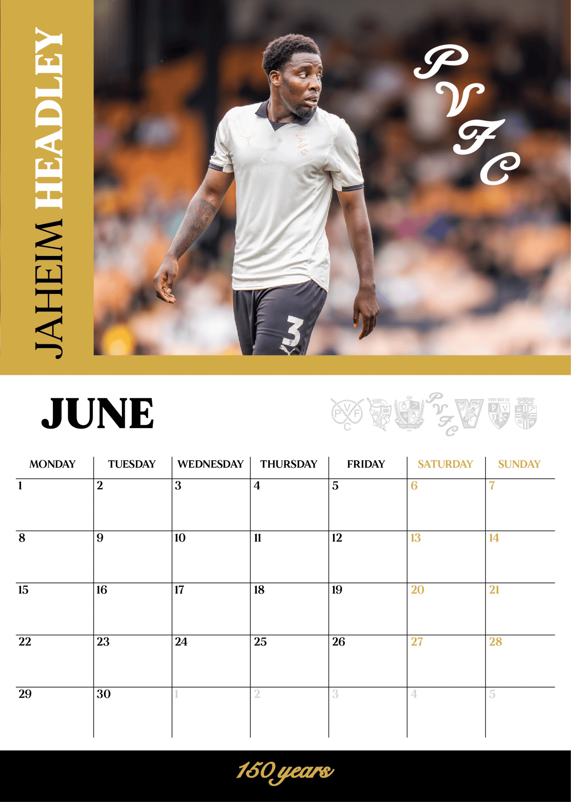 2026 Calendar - Port Vale Store