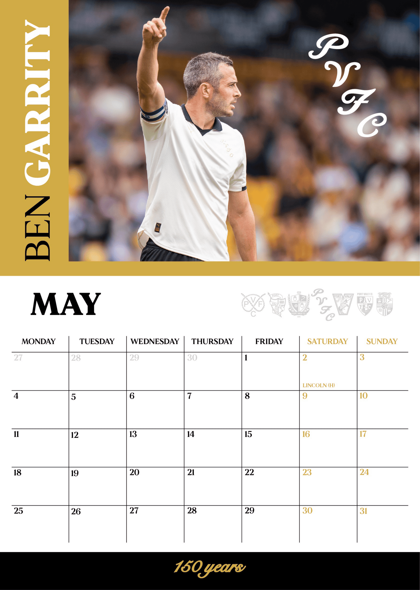 2026 Calendar - Port Vale Store