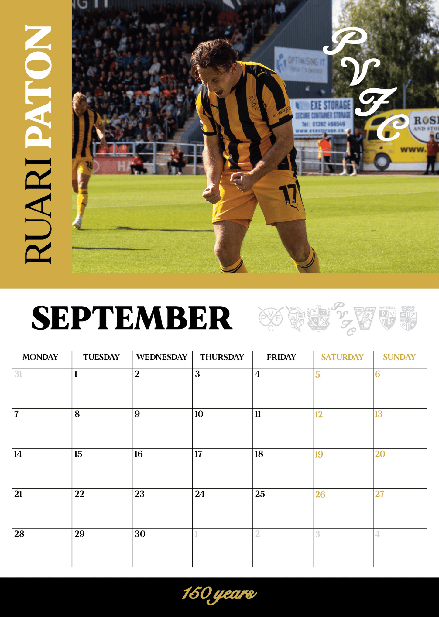2026 Calendar - Port Vale Store