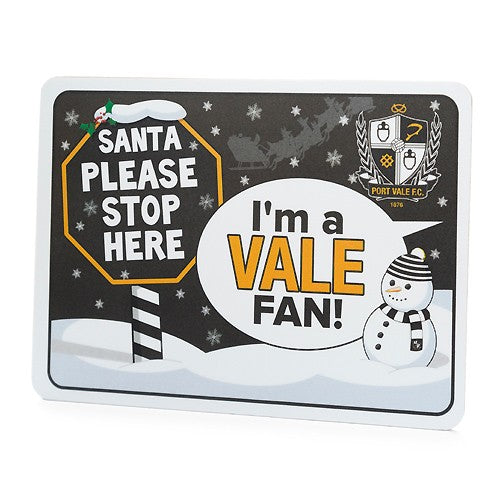 Wooden Santa Street Sign
