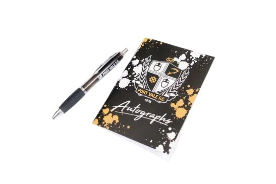 Autograph Pen & Book Set - Port Vale Store