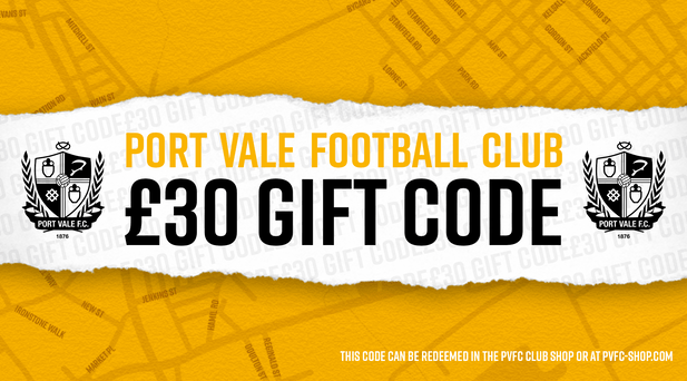 Gift Card - Port Vale Store