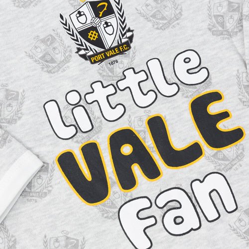 Little Vale Fan Sleepsuit - Port Vale Store