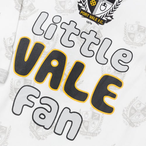 Little Vale Fan Sleepsuit - Port Vale Store