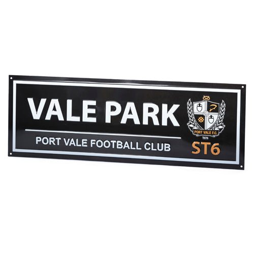 Metal Street Sign - Port Vale Store